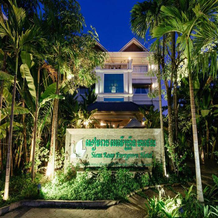 EVERGREEN HOTEL, Living in Siem Reap, 3-star hotel EVERGREEN HOTEL